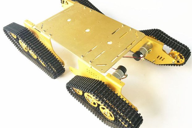 Arduino-compatible four wheels drive tank chassis