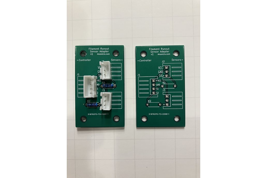 Dual Filament Runout Sensor Adapter Board 1