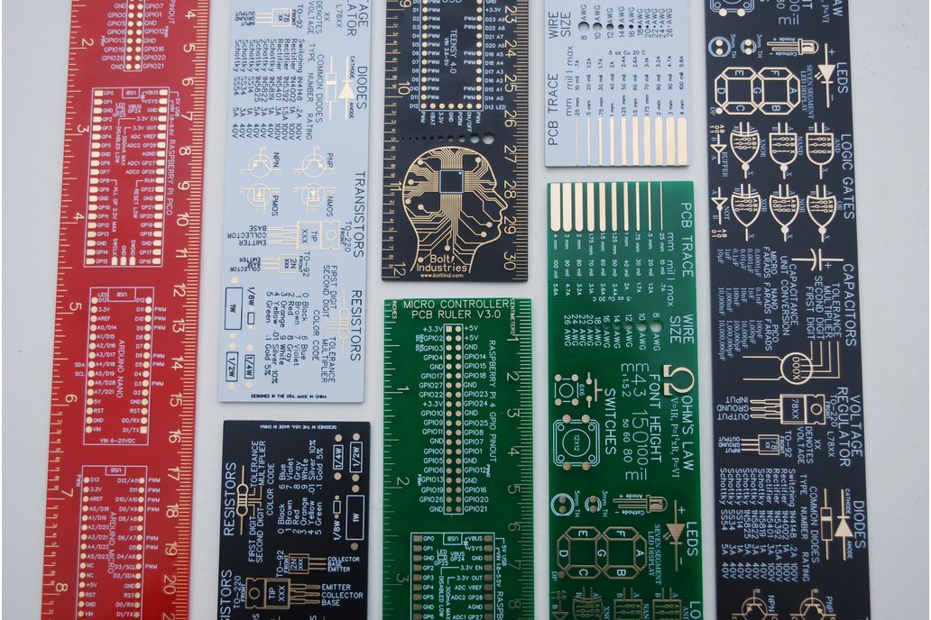 Raspberry Pi Arduino and Electronics PCB Ruler 3.0 1