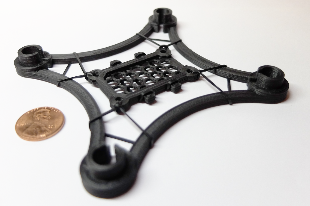 freeUAV - 3D printed carbon fiber quadcopter frame 1