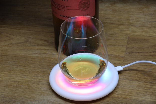 Illuminated sound reactive coaster dev board