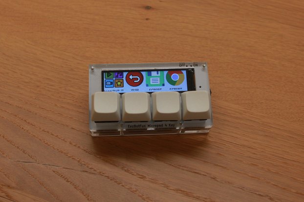 4 Keys Macro Pad With Dynamic Icon Display On LCD