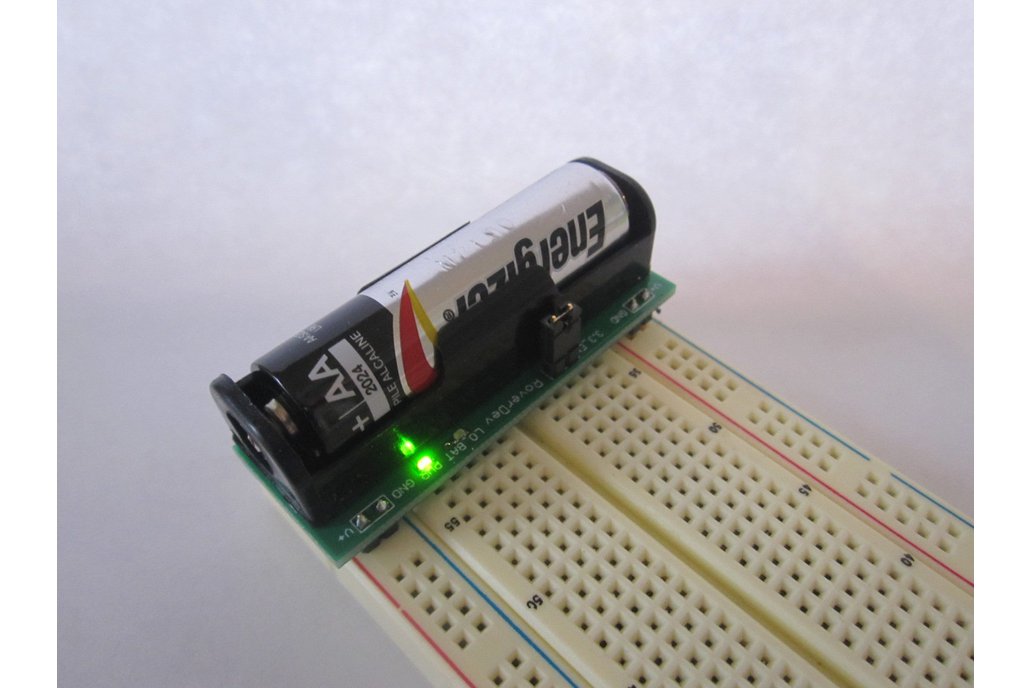 BooSTick - 3.3/5 V breadboard power from one AA 1