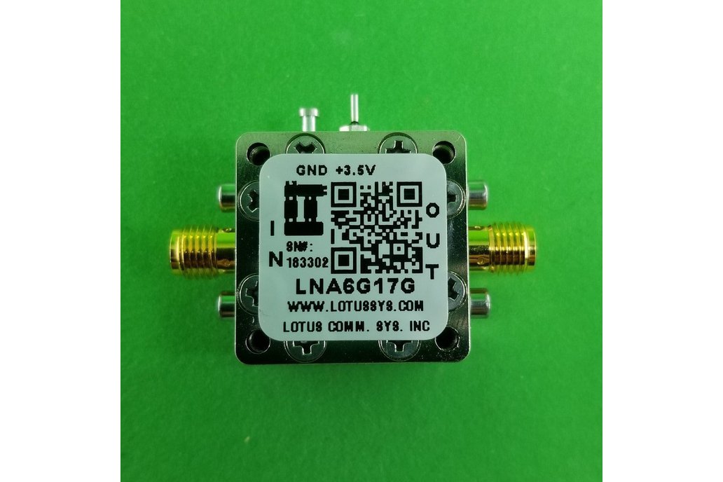 Amplifier LNA 1.7dB NF 6GHz to 17GHz 1