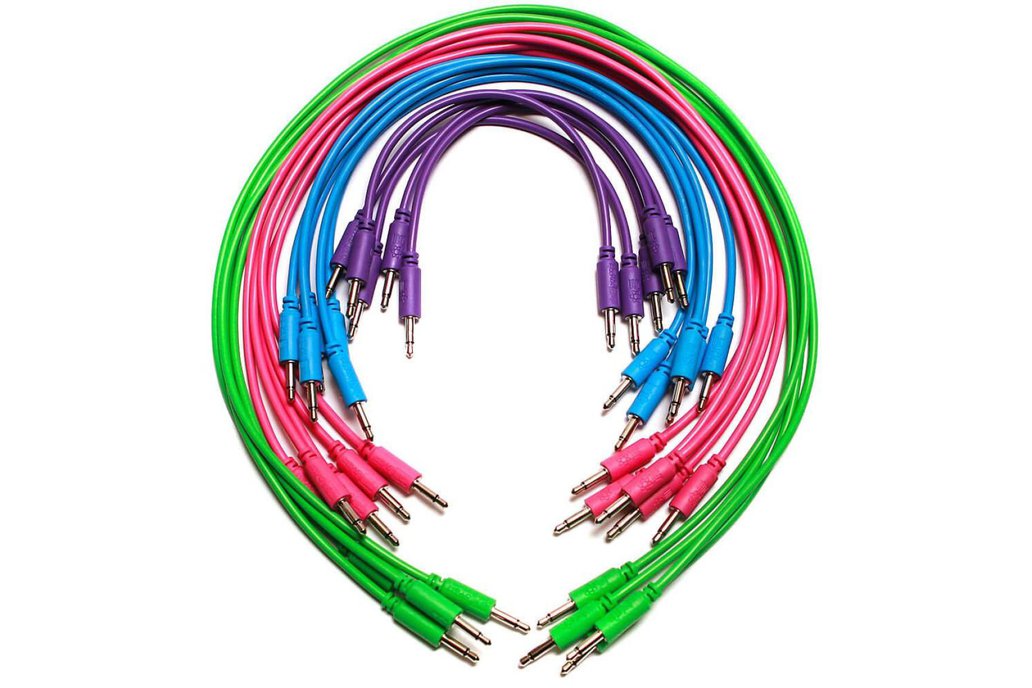 Eurorack Patch Cables - 20 Pack! 3.5mm 1/8 inch 1