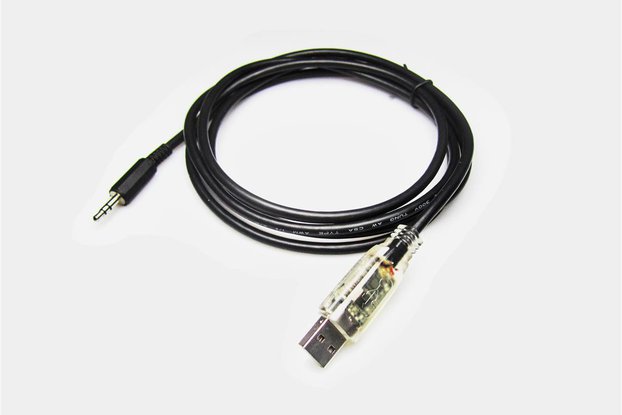 USB TTL CABLE 3.5MM STEREO, 3.3V, CLEAR SHLD REV