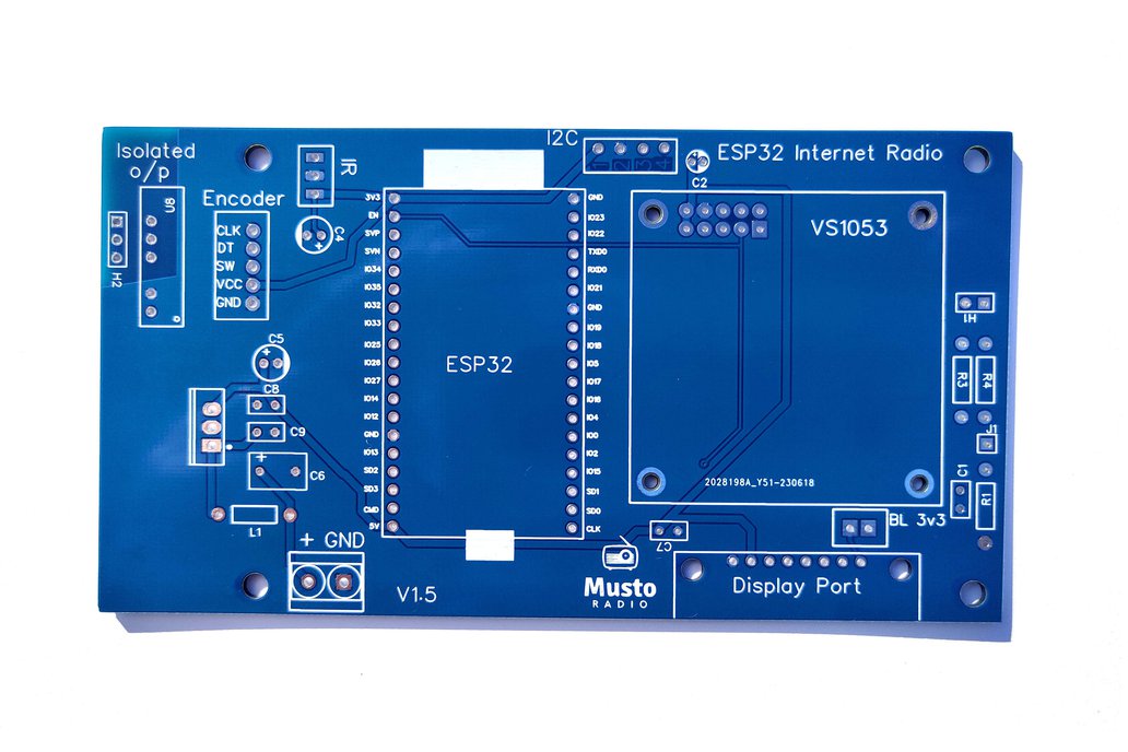 ESP32 Internet Radio Circuit Board 1