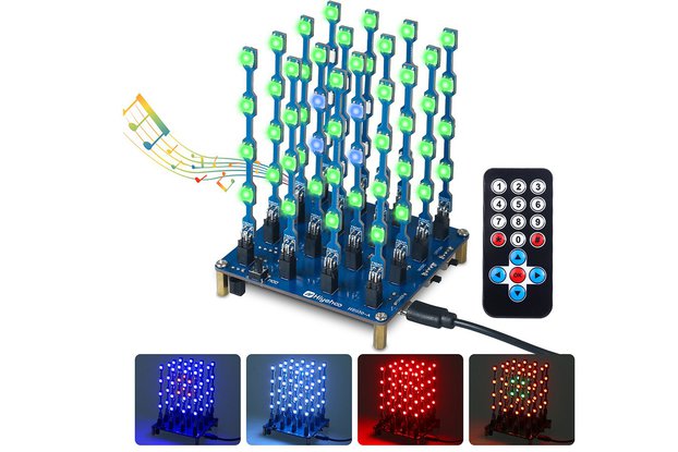 ICStation Remote Control 3D RGB LED Light Cube Kit
