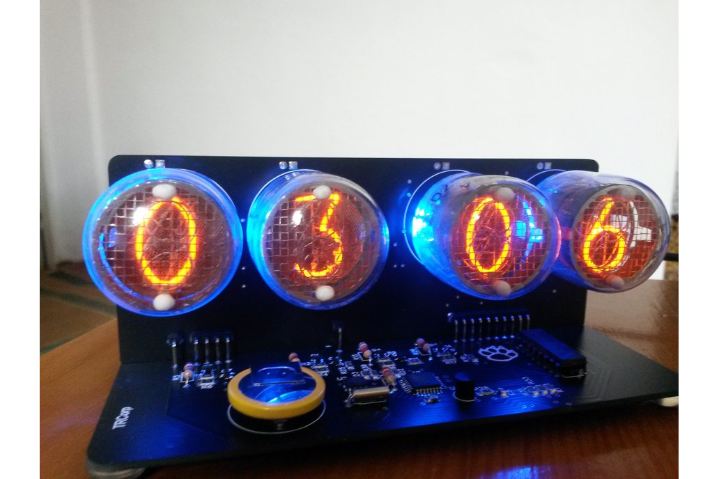 IN-4 NIXIE TUBES clock with blue backlight 4-tubes 1