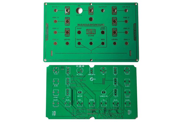 Nandamonium Double Drone PCB and Faceplate