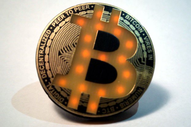 Bitcoin Led Badge