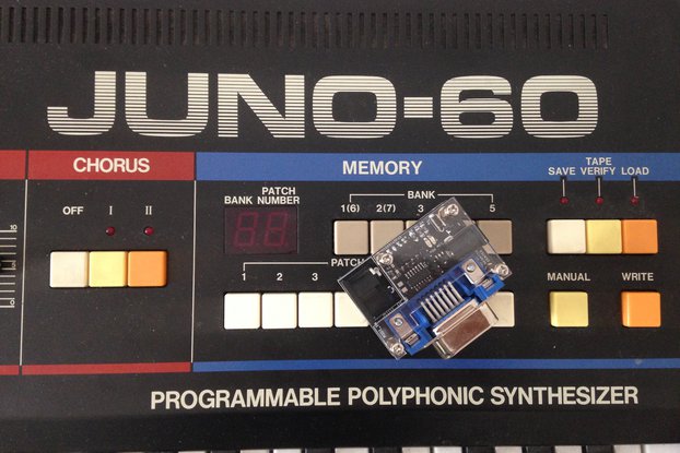 Oldschool MIDI-DCB adaptor  for Roland Juno 60
