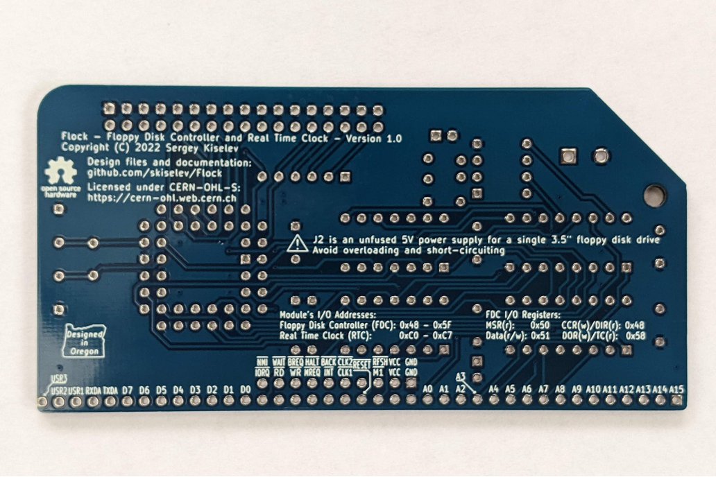 Flock - RC2014-Compatible Module: PCB and FDC 1