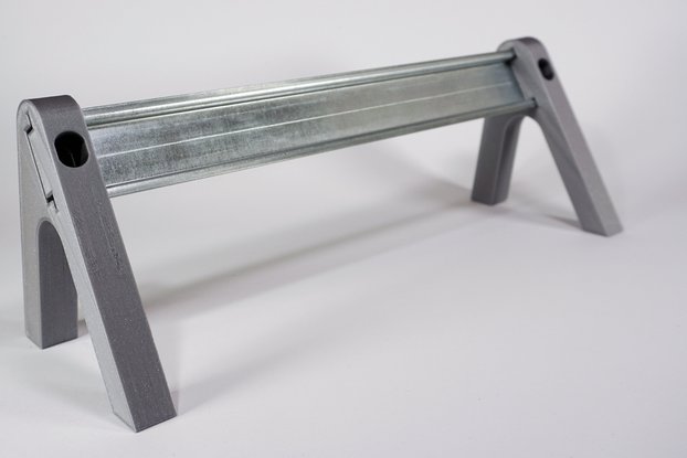 DIN Rail Desktop Stand Reclined v2