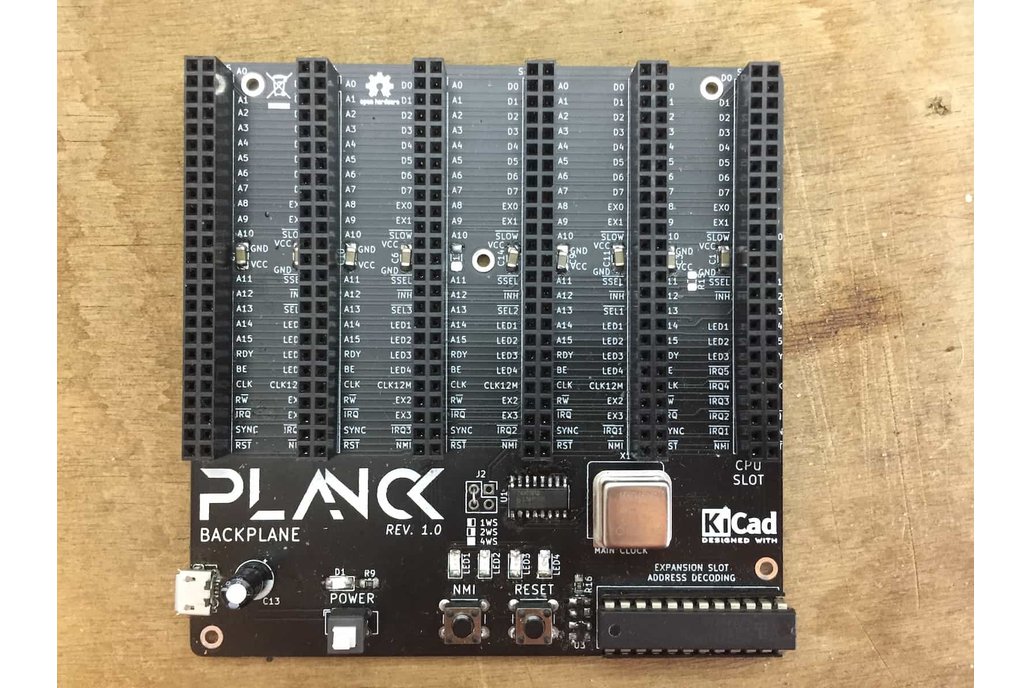 Planck 6502 Backplane 1