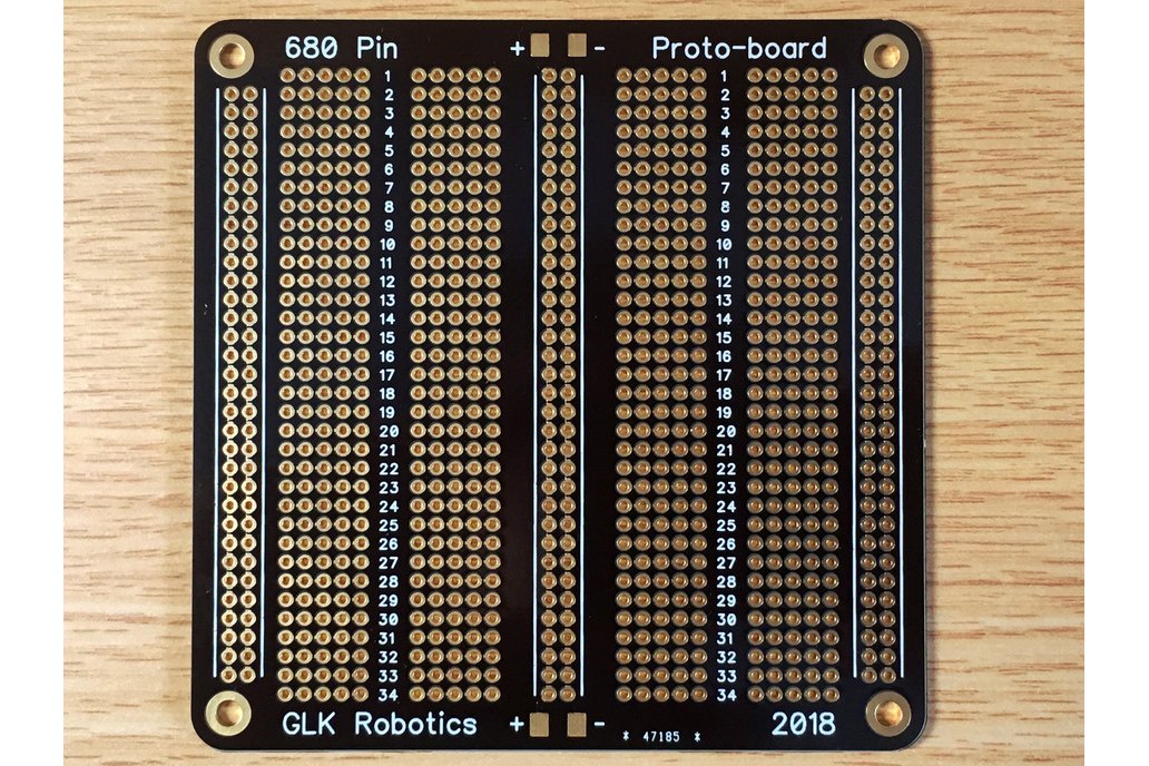 680-Pin, 136-Row Protoboard, ENIG Finish 1