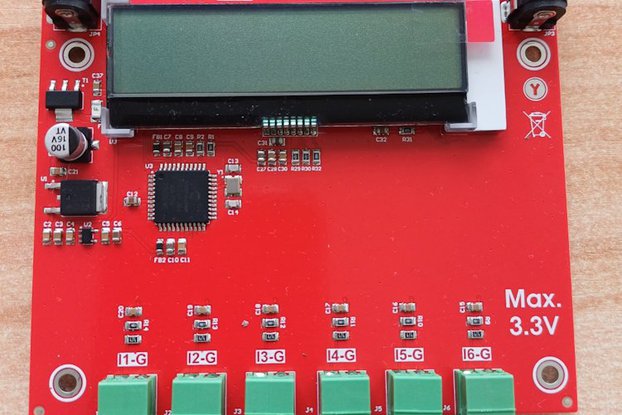 Six inputs voltmeter