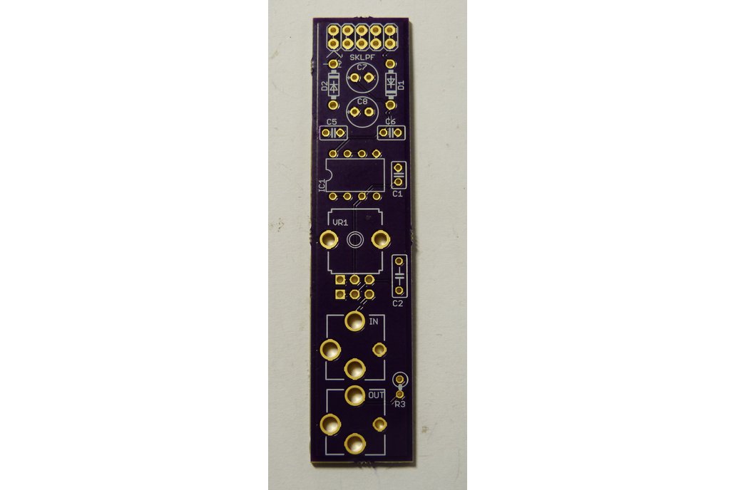 Resonant low-pass filter PCB for Eurorack systems 1