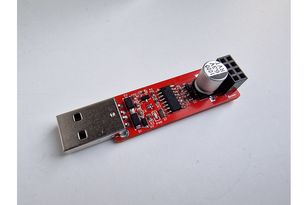 ESP-01 Programmer UART Adapter with USB-A 1