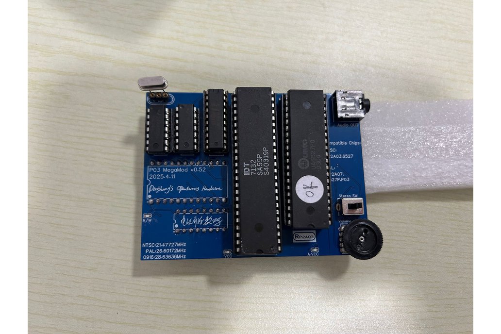 NES MegaMod - RP2A03  Hardware VGM Player 1
