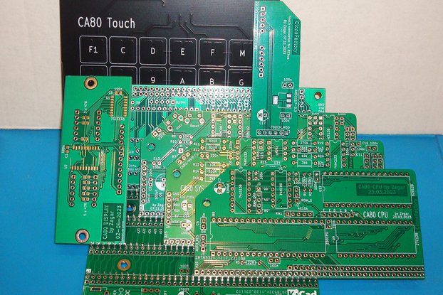 PCB set for CA80 with bootloader and touchpad.