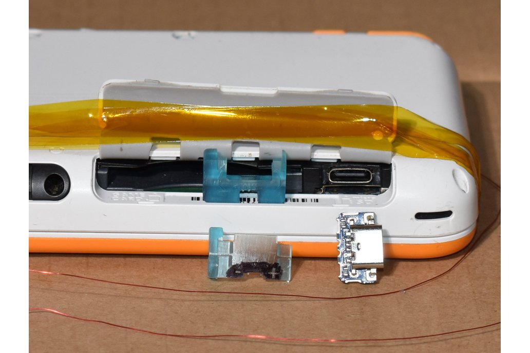 2DS XL Type2/hidden USB-C Replacement charge port 1