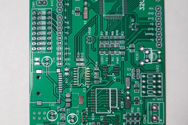 Arduino Leonardo  Atmega32u4 with CAN tranceiver