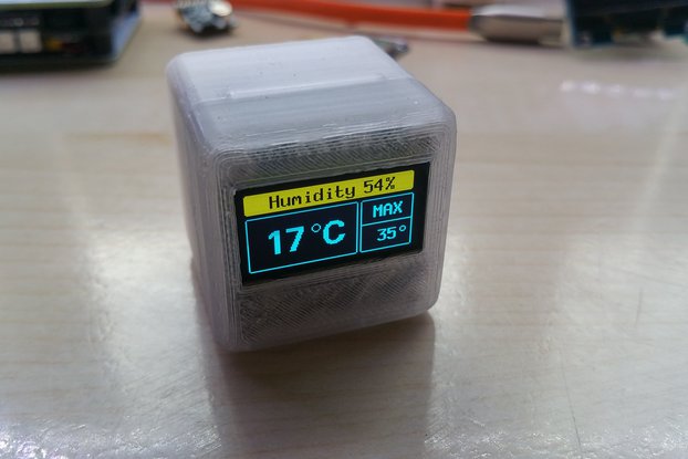 ICE CUBE Temperature Alarm with Humidity Readout