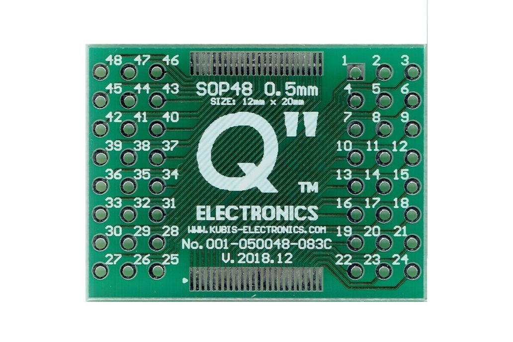 TSOP48 (20mm width) 0.50mm(0.02") to 2xIDC3x8. 1