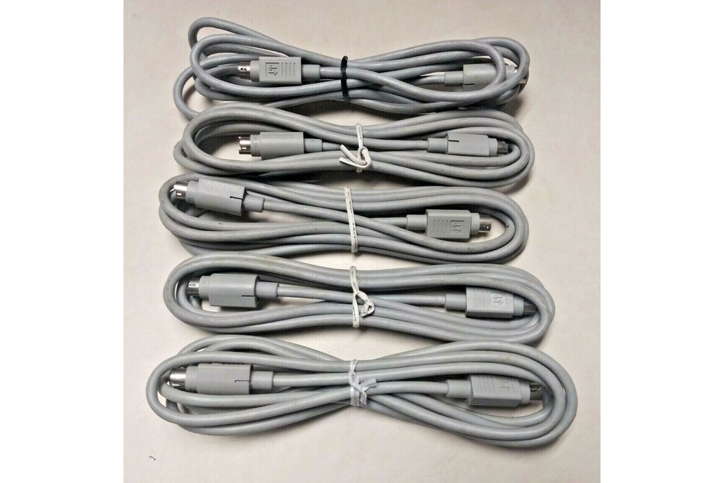 Qty 4, Mini DIN-3 Male 6ft High Quality Cable 1