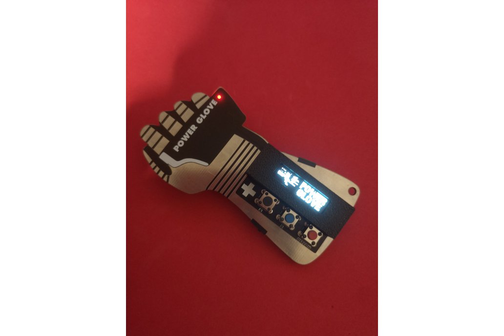 The Power Glove Badge with OLED SCREEN 1