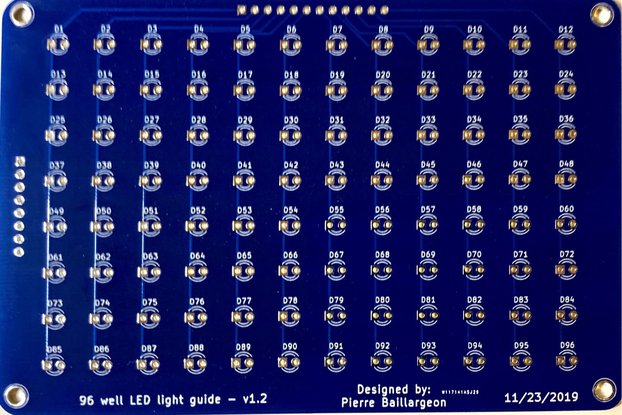 Microplate LED board for 3mm through hole LEDs