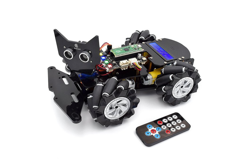 Adeept 4WD Omnidirectional Mecanum Wheel Robot Kit 1