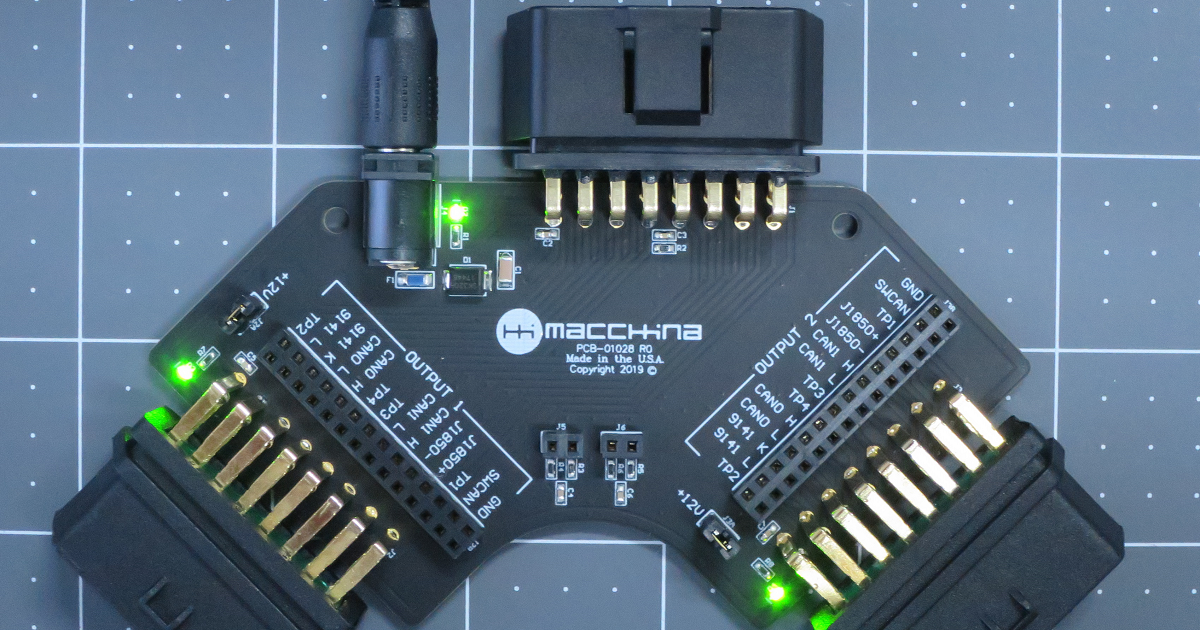 Obd2 Breakout Board From Macchina On Tindie