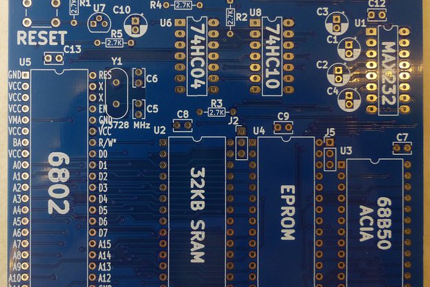 SIMPLE 68B02 CPU (PCB Only)