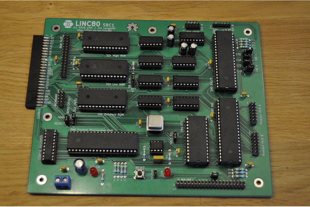 LiNC80 SBC1 Homebrew Z80 Computer Kit from LiNC on Tindie