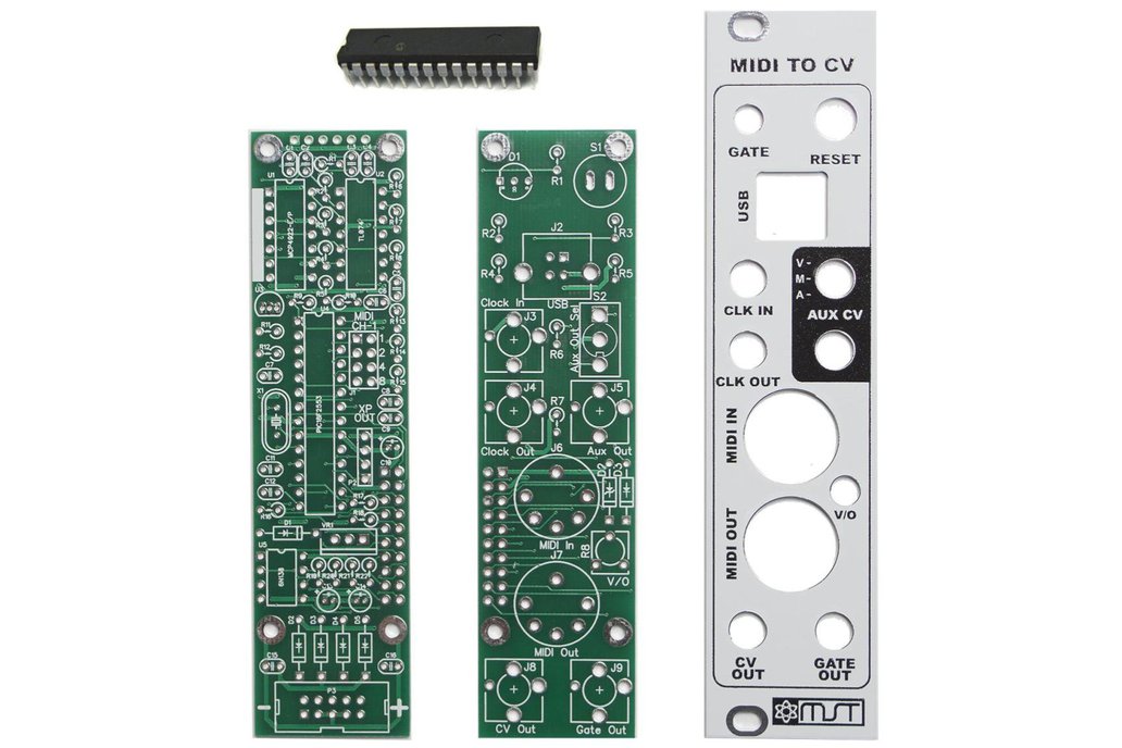 MST MIDI to CV Converter PCB, Panel and IC 1