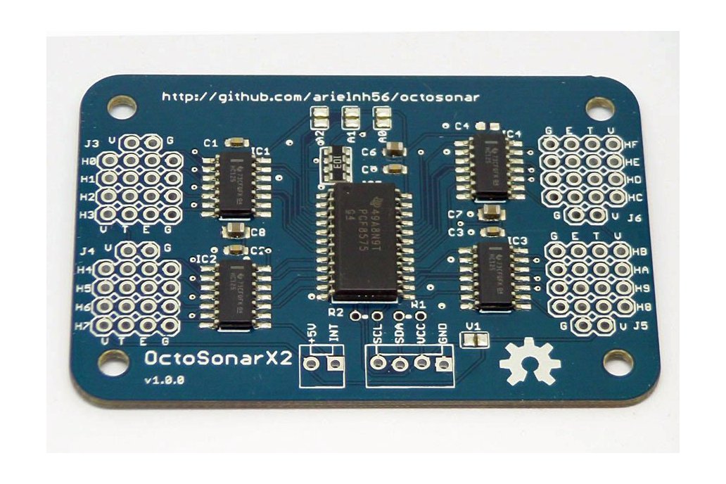 OctosonarX2 - connect 16 x HC-SR04 to Arduino 1