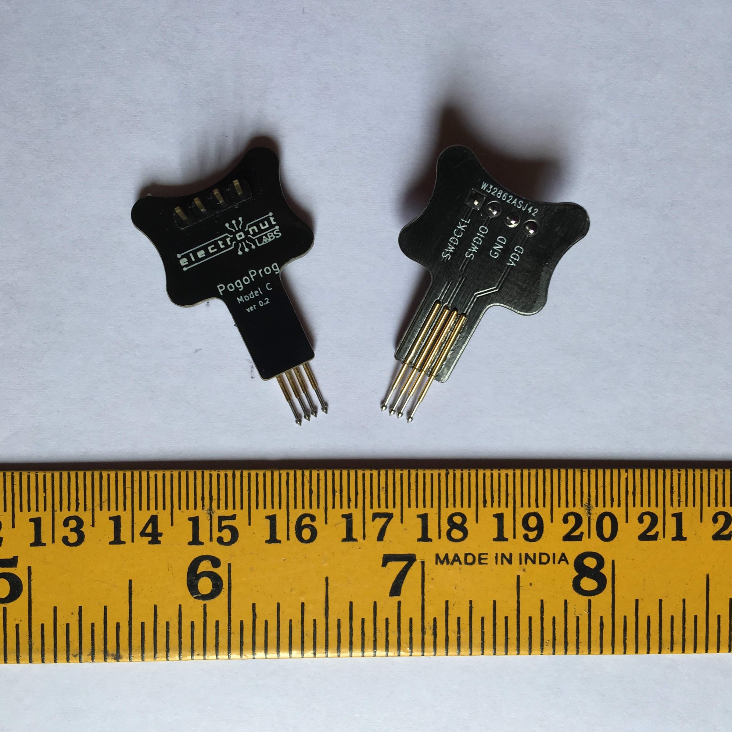 PogoProg Model C Pogo Pin Programmer SWD - 2 Pack from Electronut Labs ...