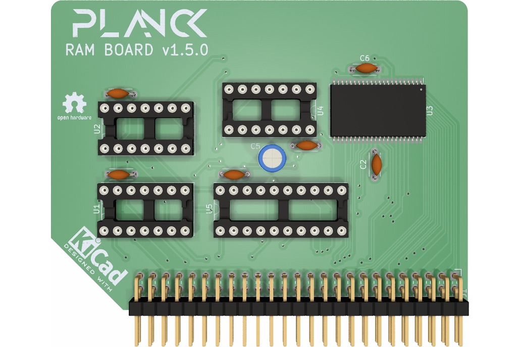 Planck 6502 RAM board 1