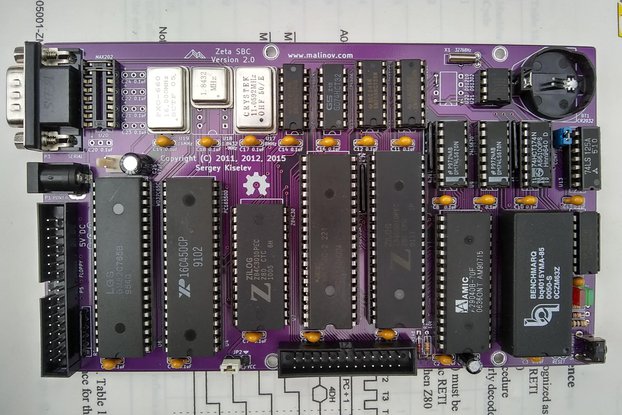 Zeta V2 SBC w/  SD Card CP/M-80 v2.2 and ZDOS v1.1