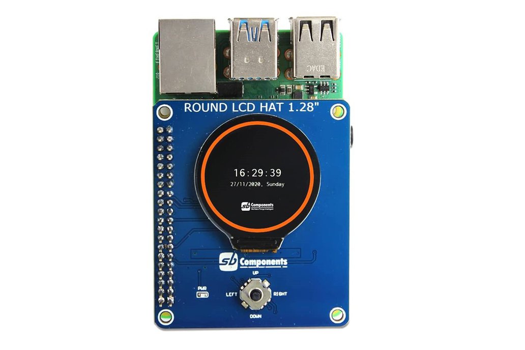 1.28inch Display Round LCD HAT for Raspberry Pi 1