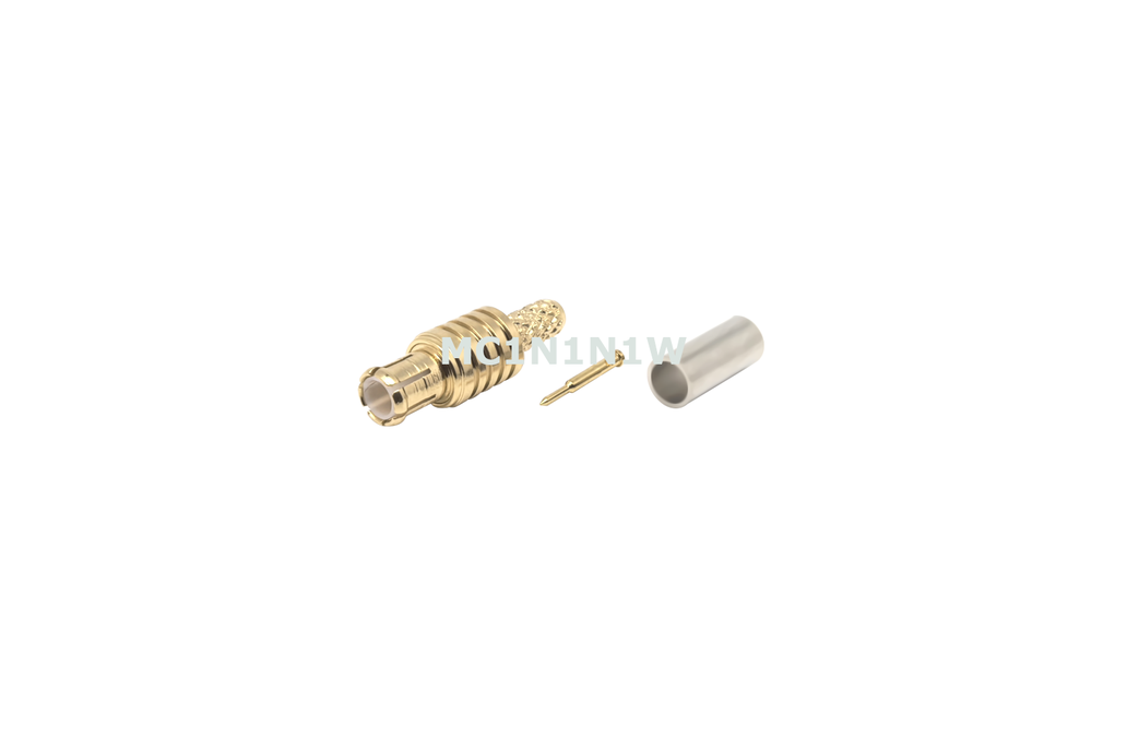 MCX Male Straight Connector  Crimp  MC1N1N1W- 4pcs 1
