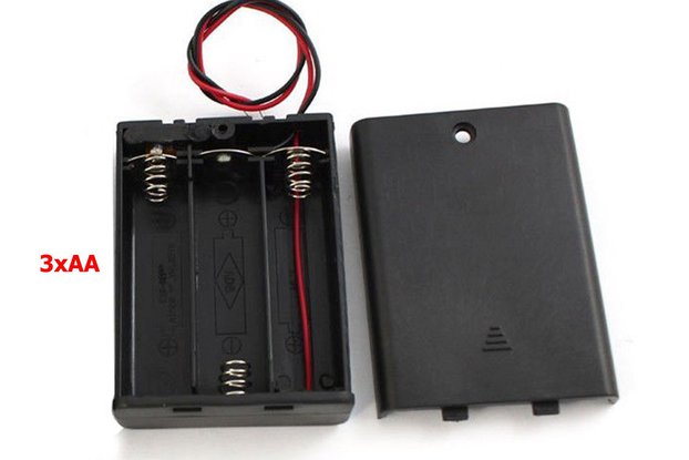 Akku-/Batterieholder for 3xAA (4,5V)
