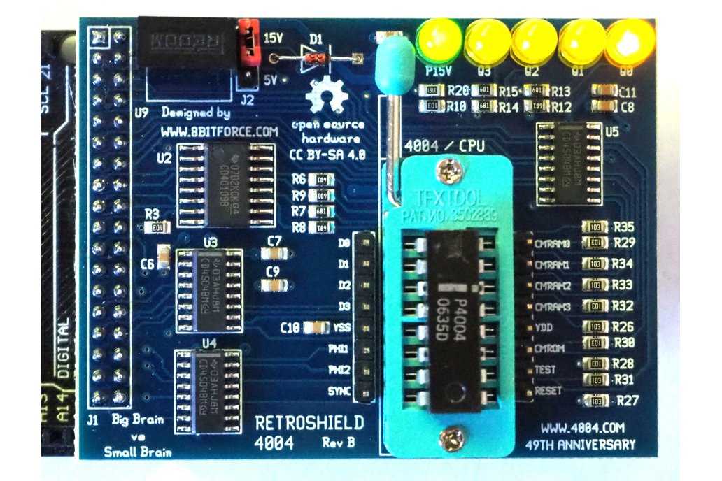 RetroShield 4004 for Arduino Mega 1