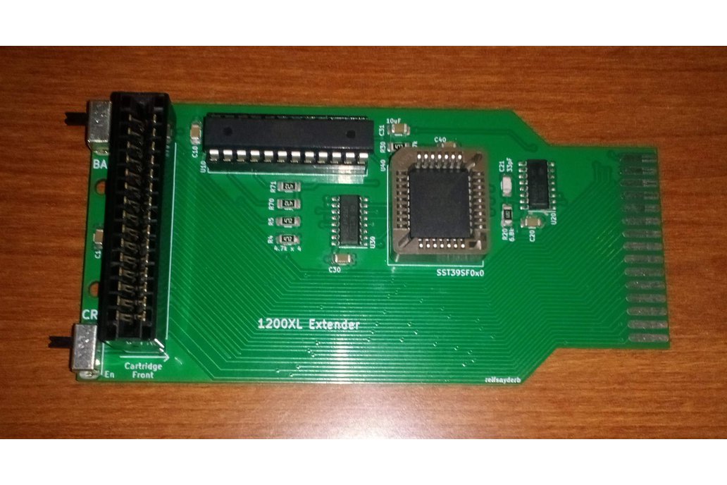 Cartridge extender card for the Atari 1200XL 1