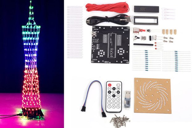 DIY Kit Colorful LED Tower Display(12320)