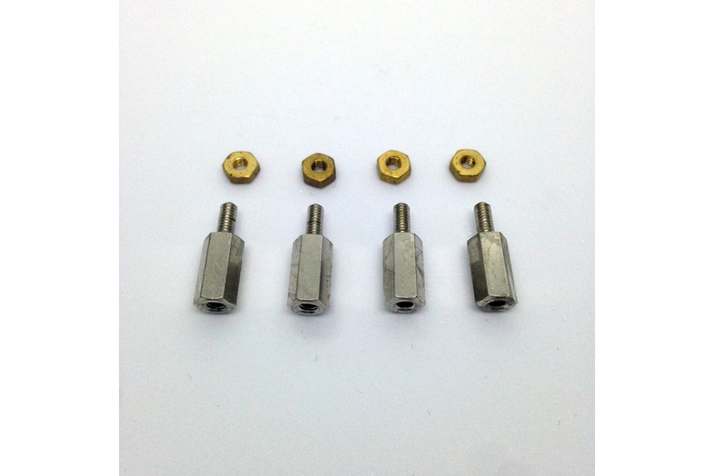 miniMO Brass M2.5 Hex Spacers – Pack of 4 1