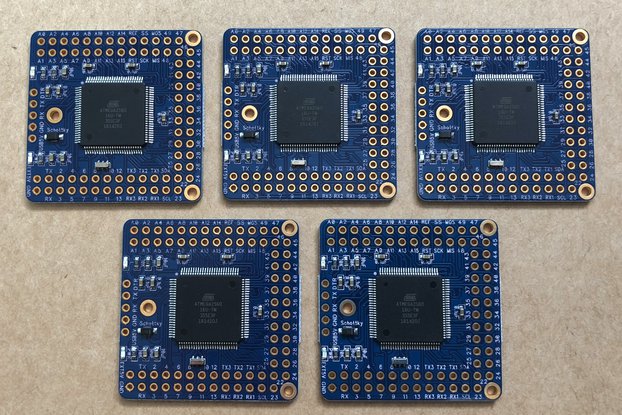 5-Pack Naked Mega 2 Arduino compatible board
