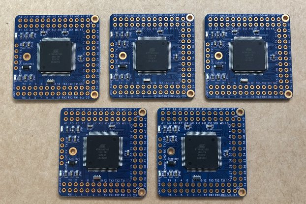 5-Pack Naked Mega 2 Arduino compatible board